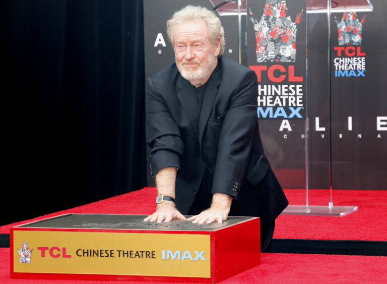 Sir,Ridley,Scott,Hand,And,Footprint,Ceremony,Held,At,The