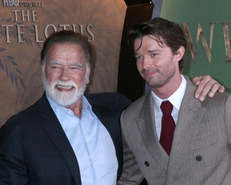 Los,Angeles,-,Feb,10:,Arnold,Schwarzenegger,,Patrick,Schwarzenegger,At